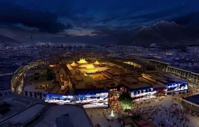 信達科技·西藏拉薩大昭寺建筑外立面亮化